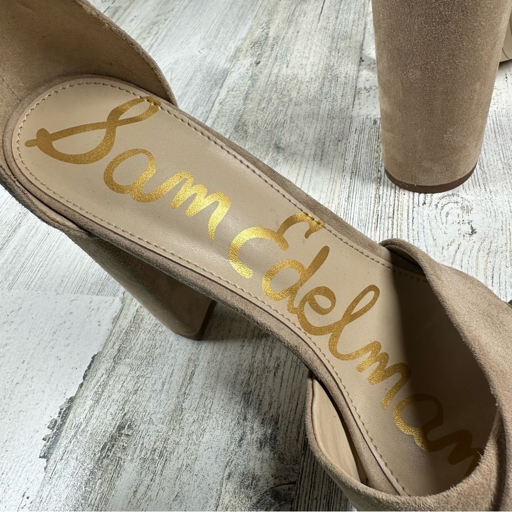 Sam Edelman Yancy Ankle Strap Womens 10 Sandal in Oatmeal Wedding Neutral Party‎ - Picture 14 of 14